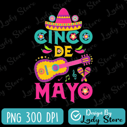 cinco de mayo mexican fiesta png cinco de mayo sublimation, let's fiesta sublimation, cinco de mayo clipart