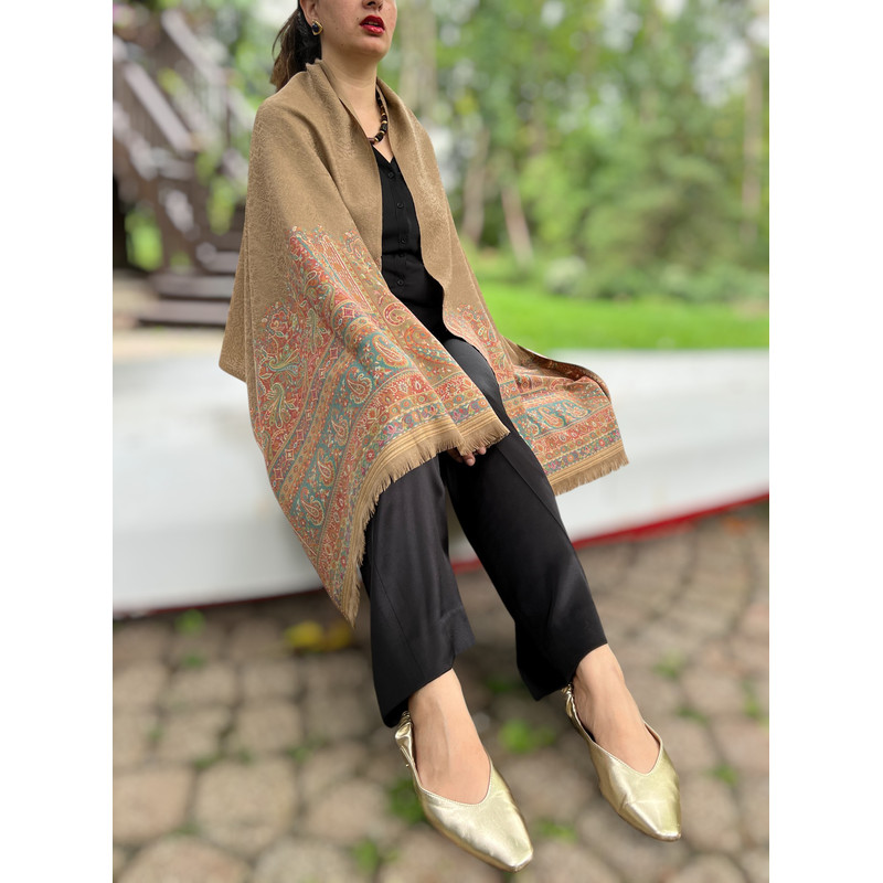 Handloomed Fine Wool Kashmir Jamawar Pashmina 5