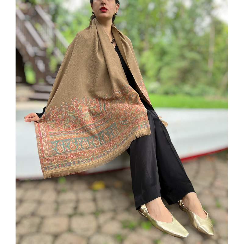Handloomed Fine Wool Kashmir Jamawar Pashmina 9