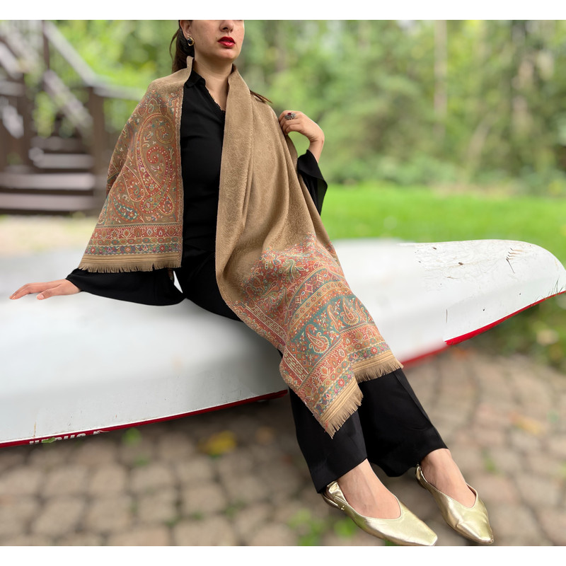 Handloomed Fine Wool Kashmir Jamawar Pashmina 10
