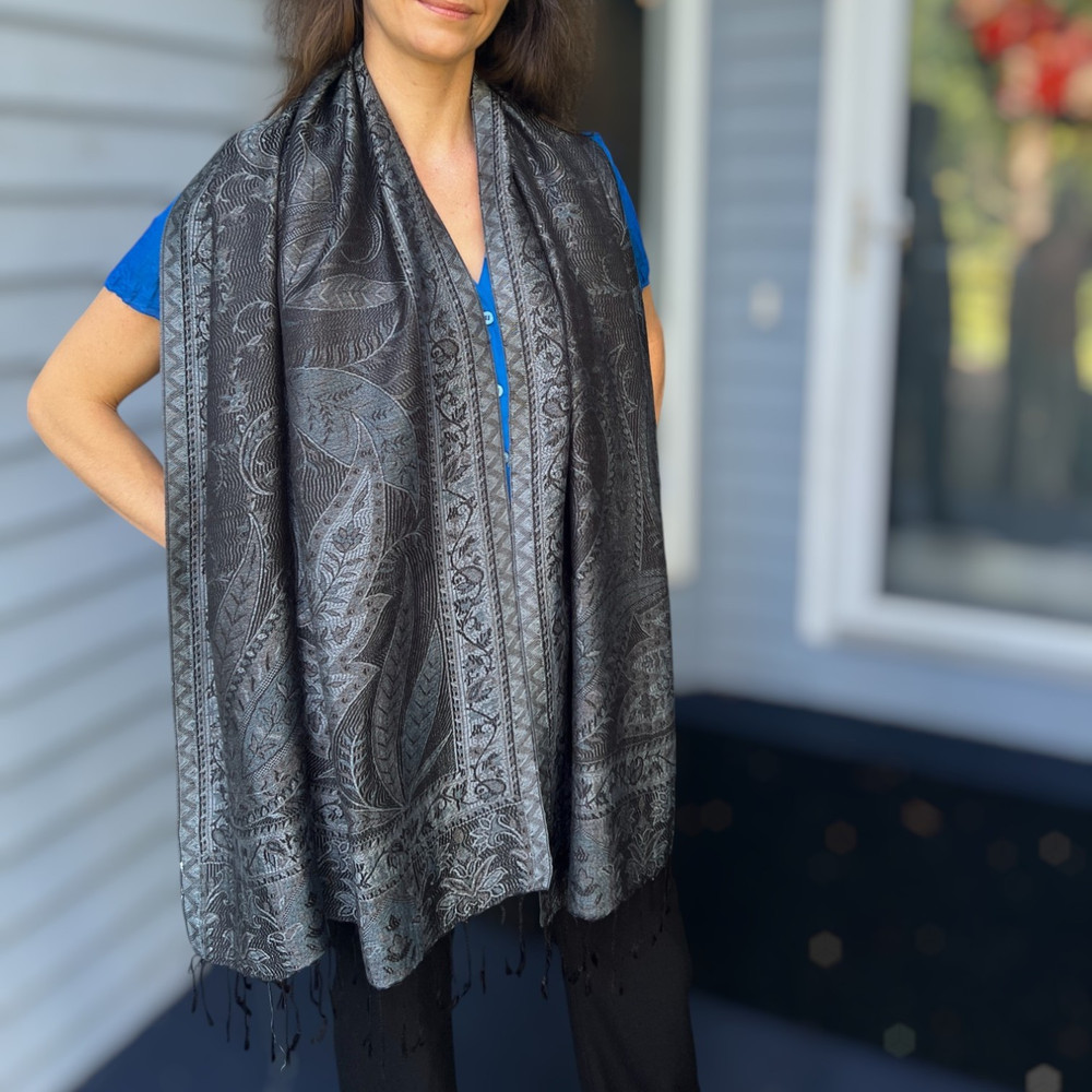 Modal Silk Jamawar Shawl 3