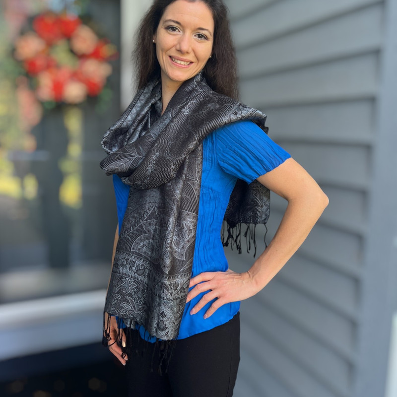 Modal Silk Jamawar Shawl 0