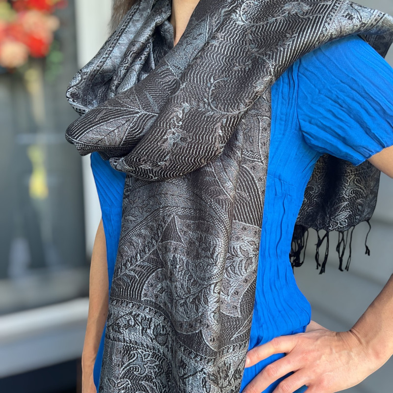 Modal Silk Jamawar Shawl 4