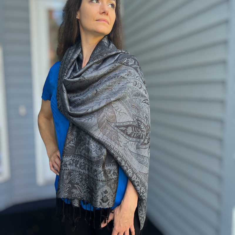 Modal Silk Jamawar Shawl 5