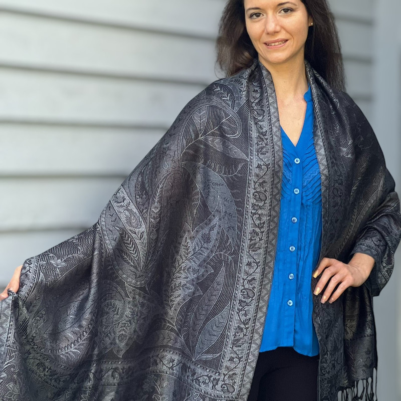 Modal Silk Jamawar Shawl 7