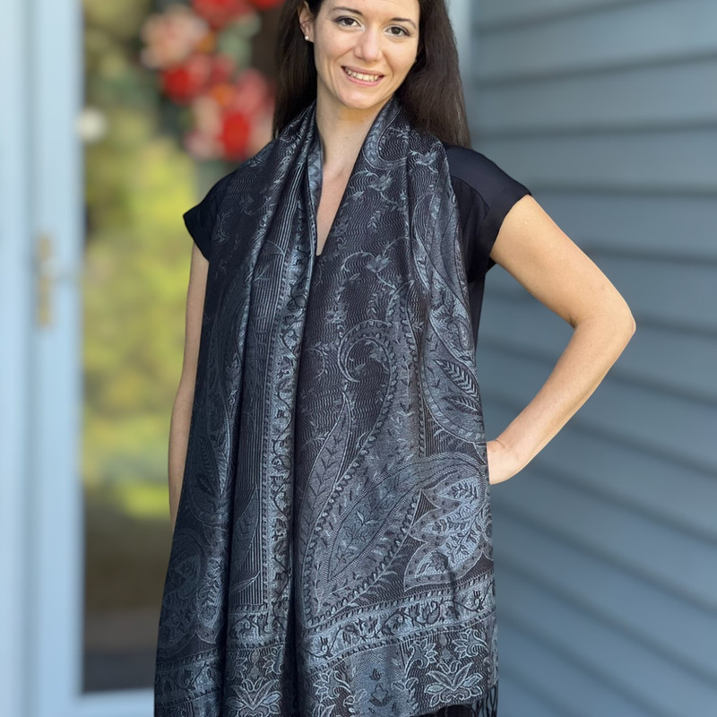 Modal Silk Jamawar Shawl 8