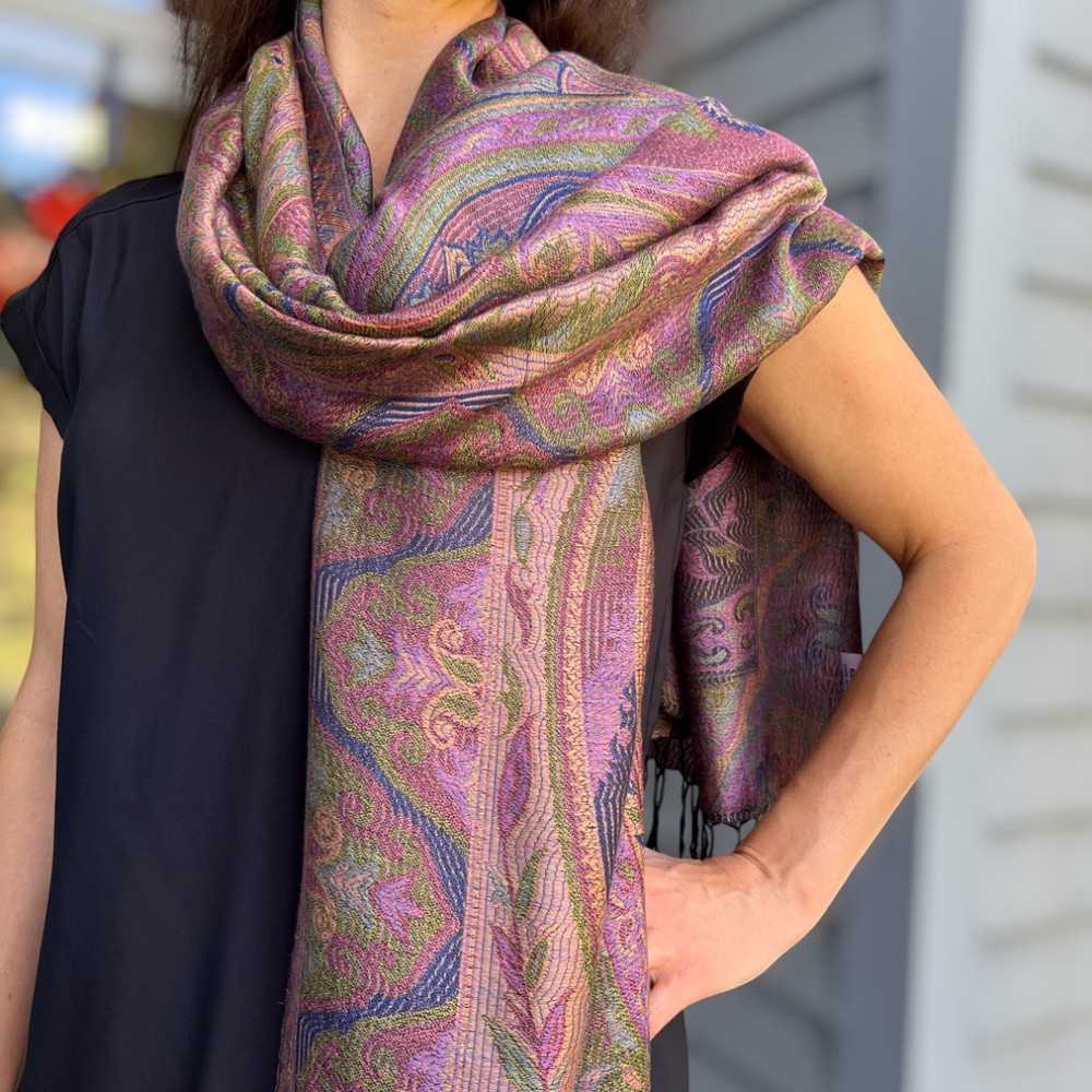 Modal Silk Jamawar Shawl 14