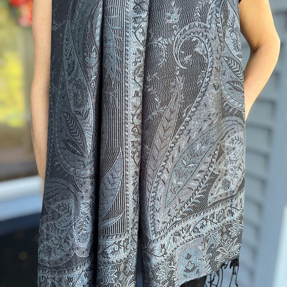 Modal Silk Jamawar Shawl 9