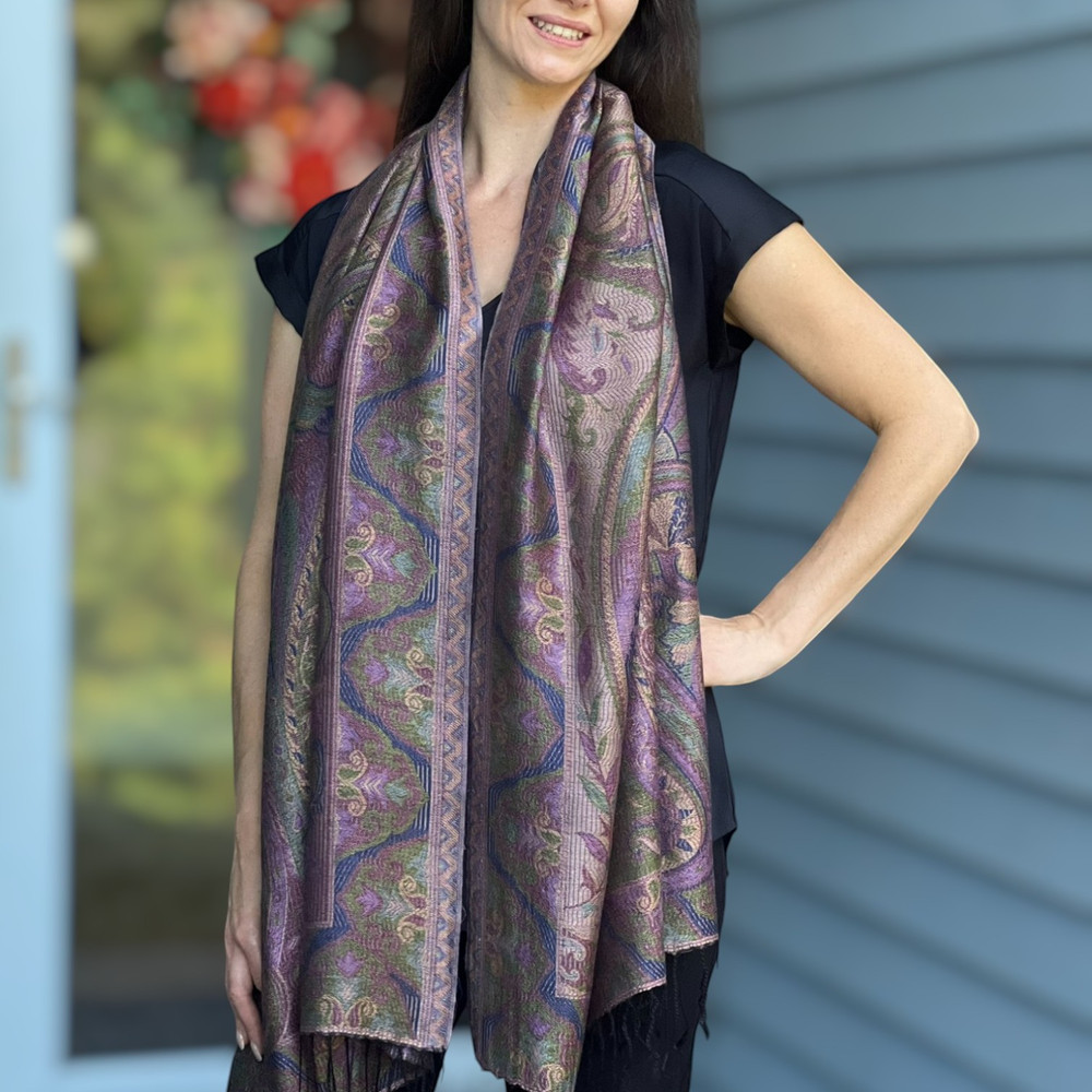 Modal Silk Jamawar Shawl 10