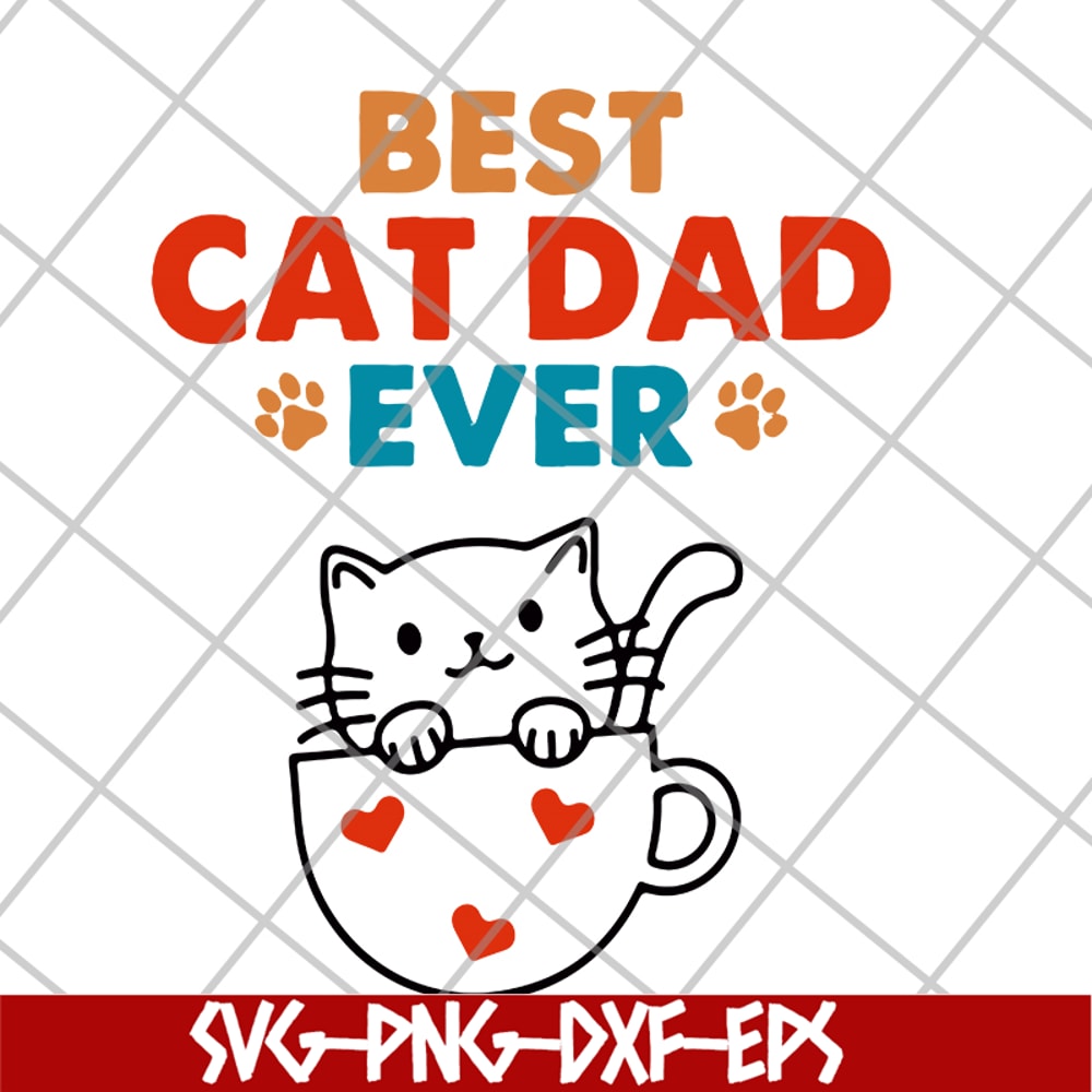 FTD10062119-Cats Best Cat Dad svg, png, dxf, eps digital file FTD10062119.jpg