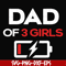 FTD124-Dad of 3 girls svg, png, dxf, eps, digital file FTD124.jpg