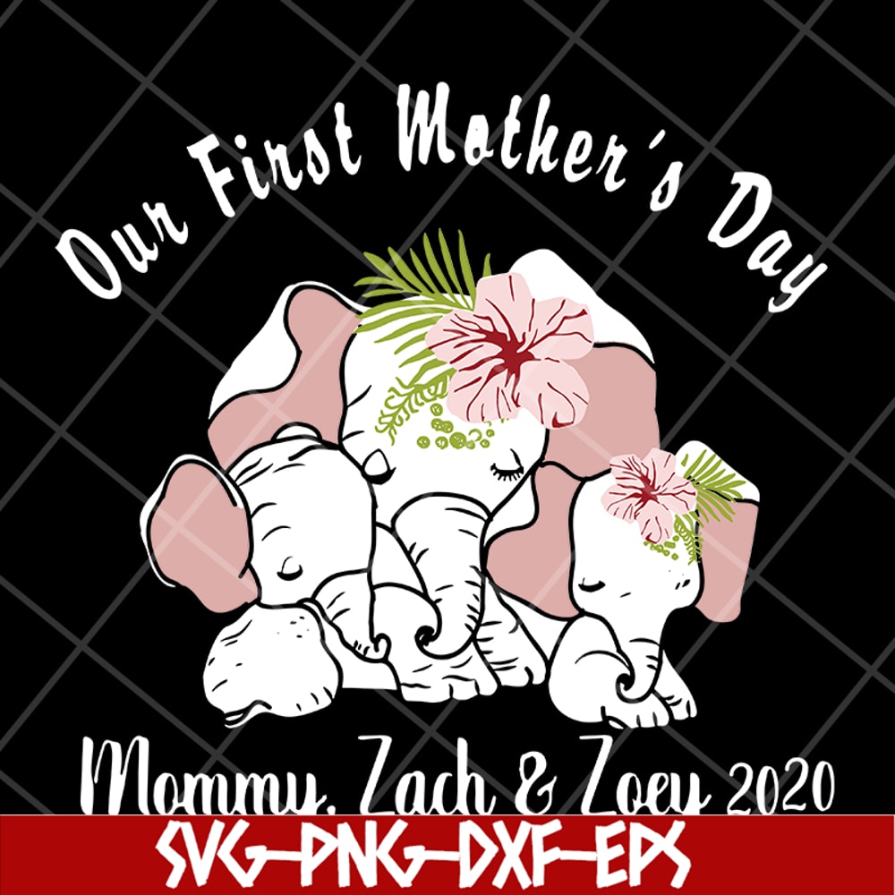 MTD04042106-Our first mother's day svg, Mother's day svg, eps, png, dxf digital file MTD04042106.jpg