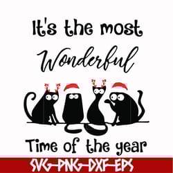 it's the most wonderful time of the year svg, christmas svg, png, dxf, eps digital file ncrm0019