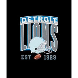 Vintage Detroit Lions Football Png, Detroit Lions png, Graphic Png Gift For Football Fan