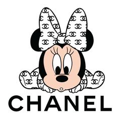 Chanel Minnie disney Fashion Svg, Minnie Chanel Logo Svg, Chanel Logo Svg, Fashion Logo Svg, File Cut Digital