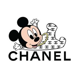 Chanel Mickey disney Fashion Svg, Mickey Chanel Logo Svg, Chanel Logo Svg, Fashion Logo Svg, File Cut Digital