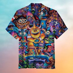 Monster Game Party Hawaiian Shirt