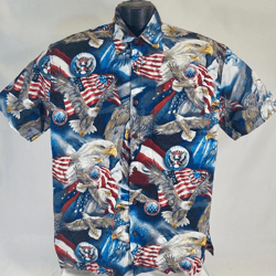 Happy Independence Day Hawaii Shirt | American Eagle Patriotic Hawaii Shirt