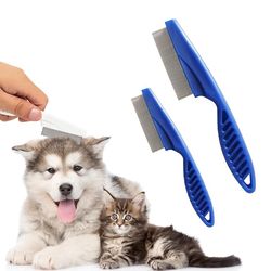 Multifunctional Pet Hair Comb Tear Stain Removal, 2023 New Magic Pets Grooming Comb Kit for Small Dogs Puppies, 2 in 1 D