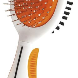 Wahl Premium Pet Double Sided Pin Bristle Brush with Patented Stacked Pin Design for Dogs - Removes Loose Hair & Stimula