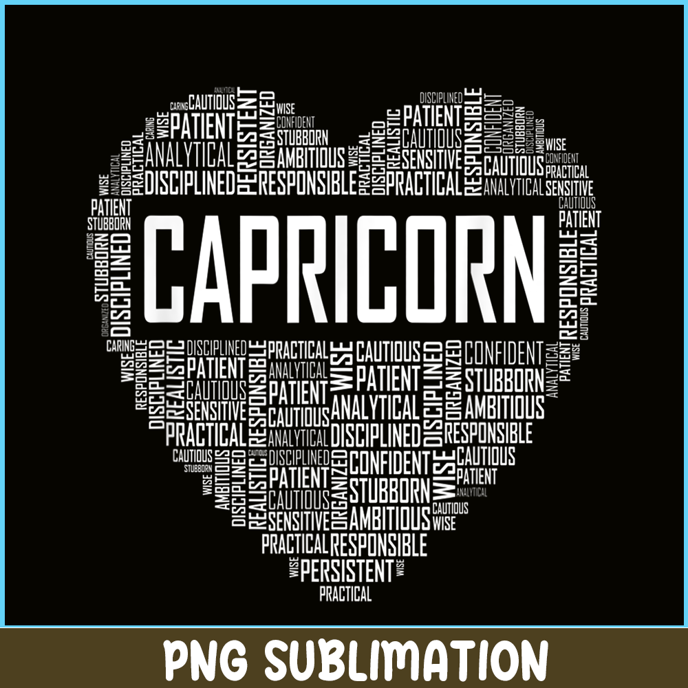 CPB28102350-Capricorn Zodiac Traits PNG Horoscope Astrology Sign PNG Capricorn Heart PNG.png
