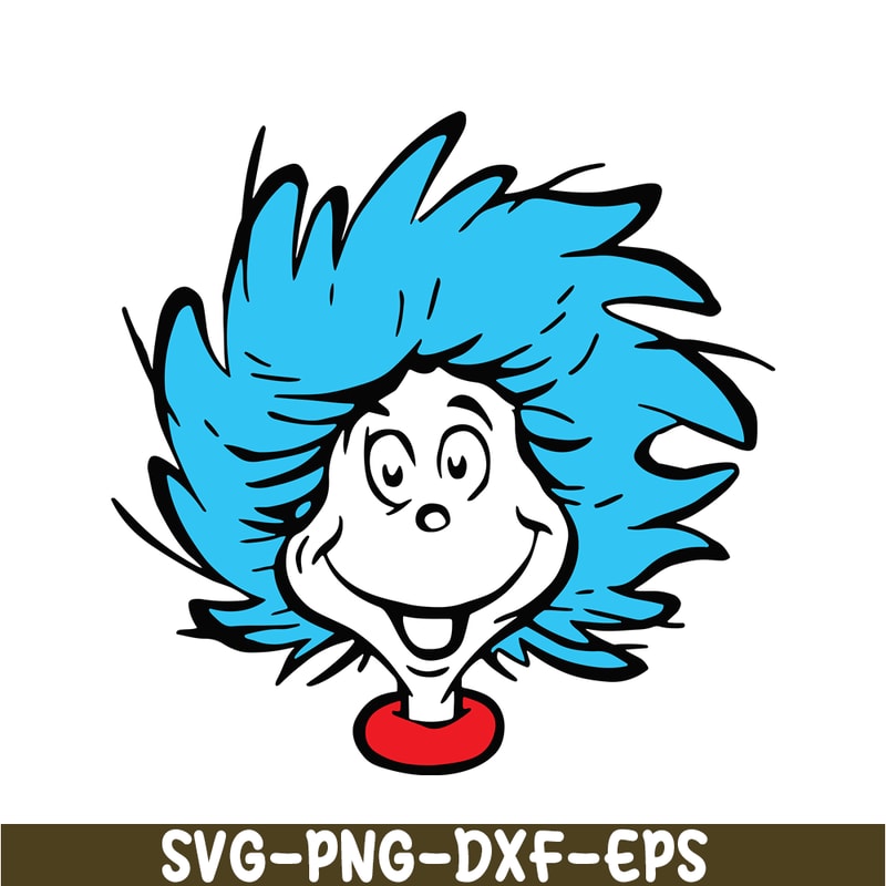 DS104122337-Thing 1 Character SVG, Dr Seuss SVG, Cat in the Hat SVG DS104122337.png