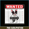 HL16102343-French Bulldog Wanted PNG, French Dog Artwork PNG, Bulldog Mascot PNG.png