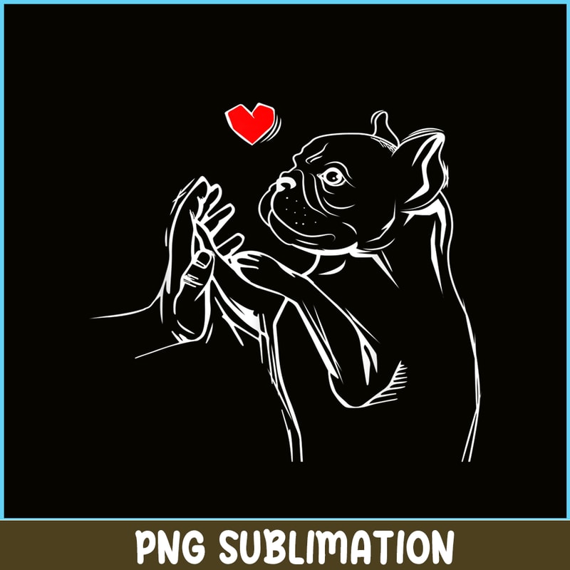 HL16102354-French Bulldog Love PNG, French Dog Artwork PNG, Bulldog Mascot PNG.png