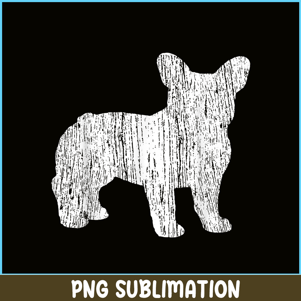 HL16102393-Vintage French Bulldog Silhouette PNG, Frenchie Dog Lover PNG, French Dog Artwork PNG.png