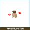 VLT21102347-Pug And Kisses PNG, Animal Valentine PNG, Valentine Holidays PNG.png