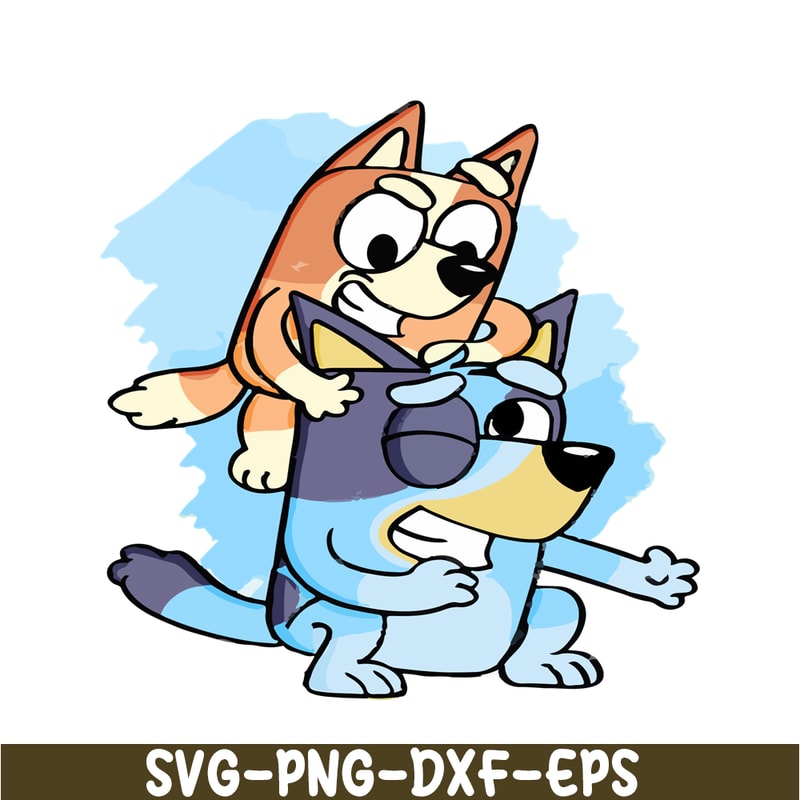 BL22112337-Funny Bluey Siblings SVG PDF PNG Bandit And Chilli SVG Bluey Family SVG.png