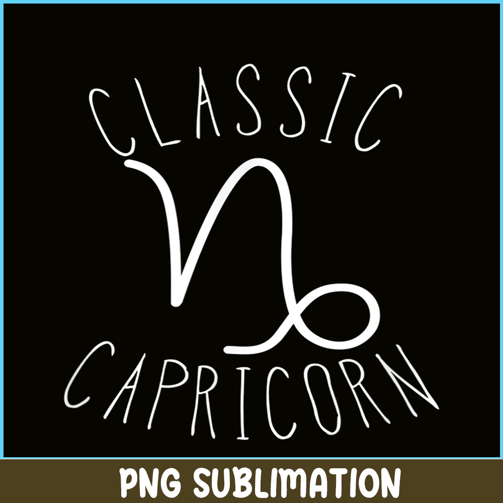 c-Classic Capricorn PNG Astrology Sign PNG Capricorn Birthday Gift PNG.png