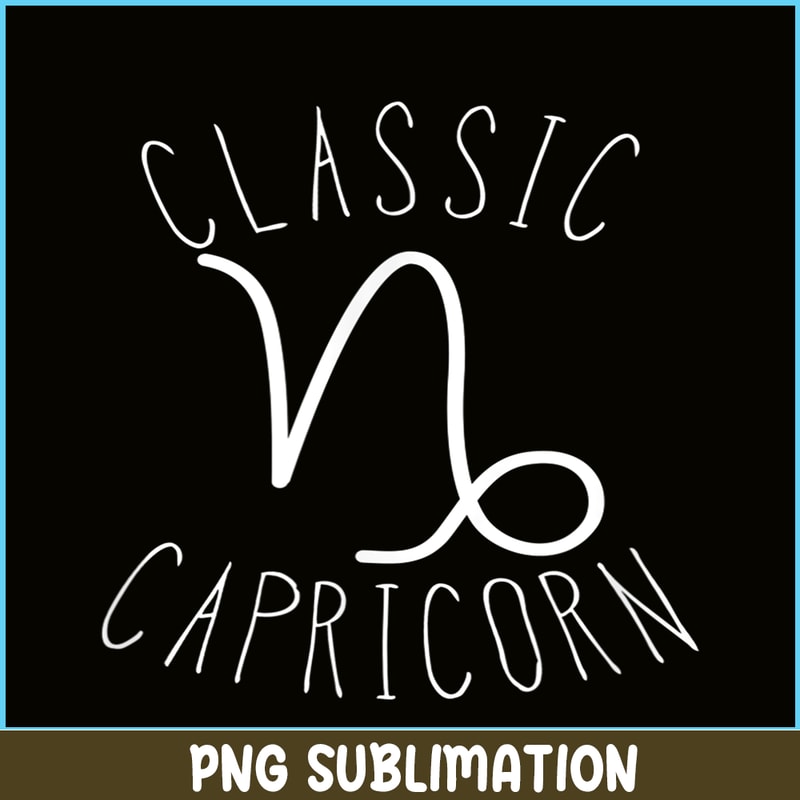 c-Classic Capricorn PNG Astrology Sign PNG Capricorn Birthday Gift PNG.png