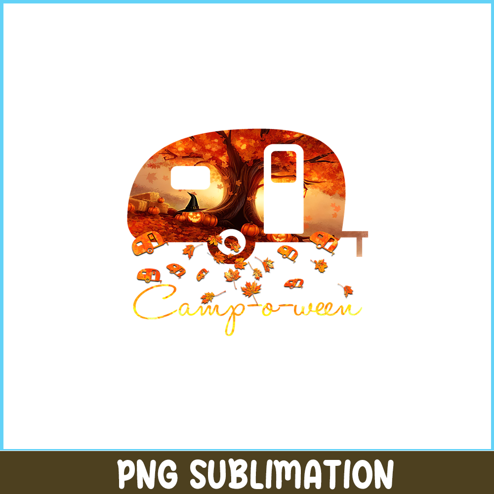CAMP07112347-Camp o ween png camping autumn png Halloween And Camping PNG.png