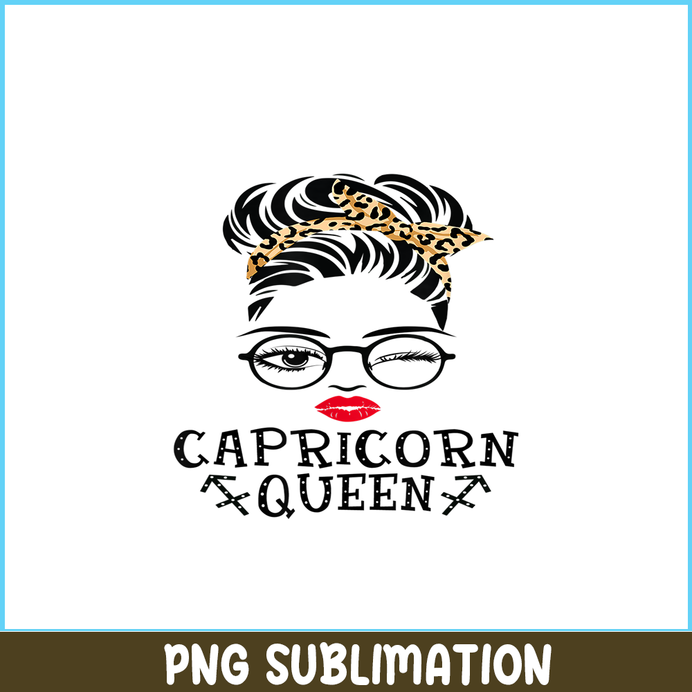 CPB28102332-Capricorn Queen PNG Woman Face Wink Eyes PNG Lady Face PNG.png