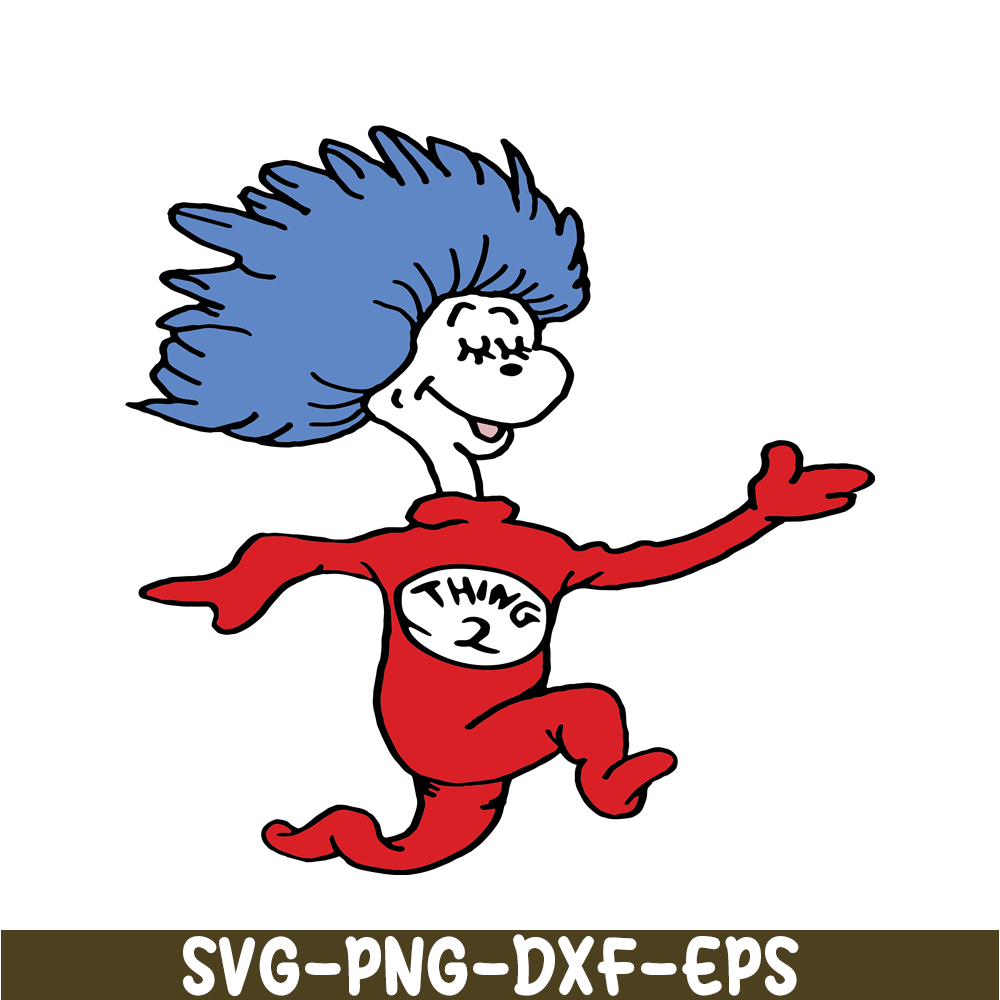 DS104122352-Dr Seuss Thing 2 Character SVG, Dr Seuss SVG, Cat in the Hat SVG DS104122352.png