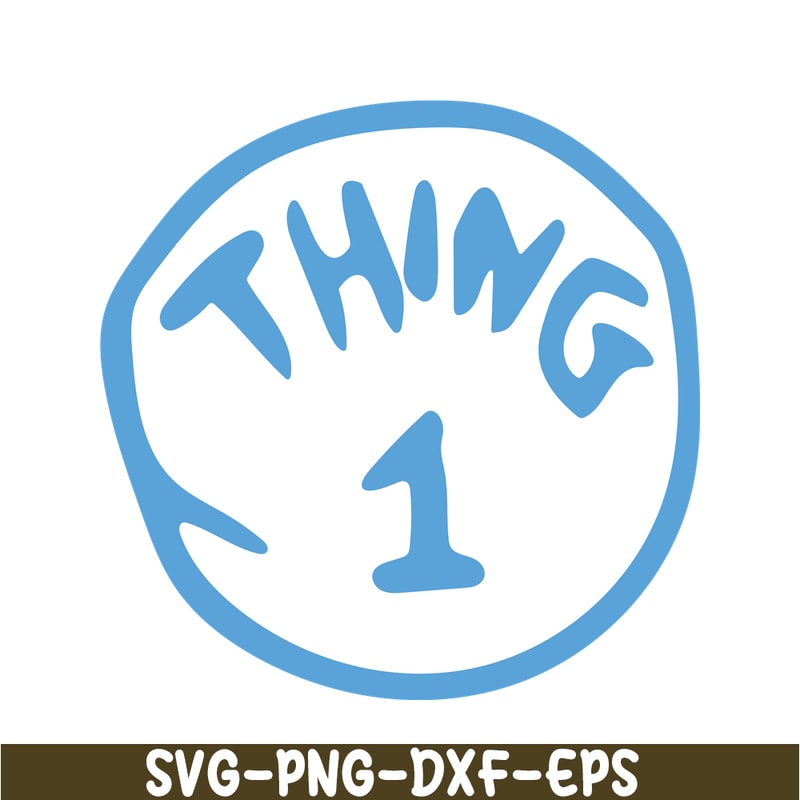 DS104122358-Thing 1 Text SVG, Dr Seuss SVG, Cat in the Hat SVG DS104122358.png