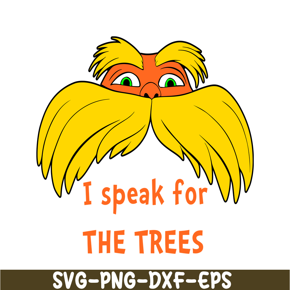 DS105122311-I speak for tree SVG, Dr Seuss SVG, Dr. Seuss' the Lorax SVG DS105122311.png