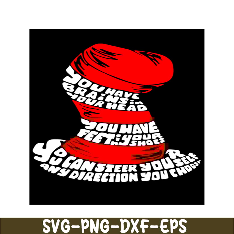 DS105122355-You have brains SVG, Dr Seuss SVG, Cat In The Hat SVG DS105122355.png