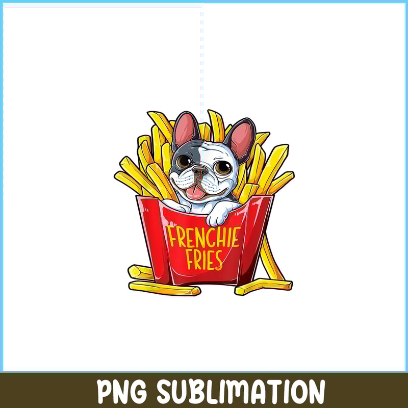 HL161023125-Frenchie Fries Bulldog PNG, Frenchie Dog Lover PNG, French Dog Artwork PNG.png