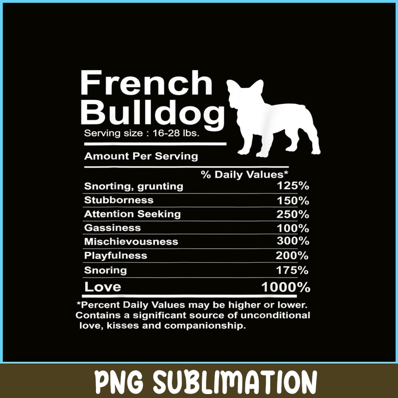 HL161023149-Funny French Bulldog Facts Nutrition PNG, French Bulldog PNG, French Dog Artwork PNG.png