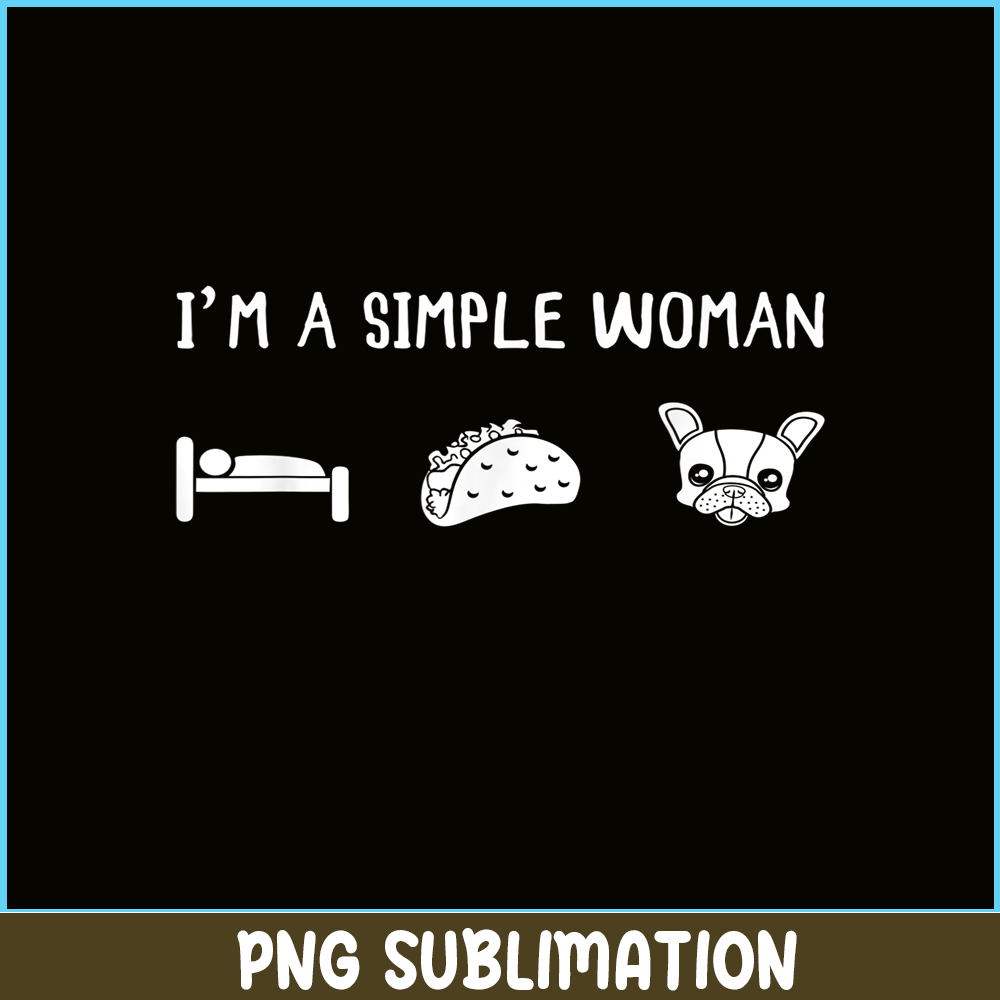 HL161023179- Simple Woman PNG, Frenchie Bulldog PNG, French Dog Artwork PNG1.png