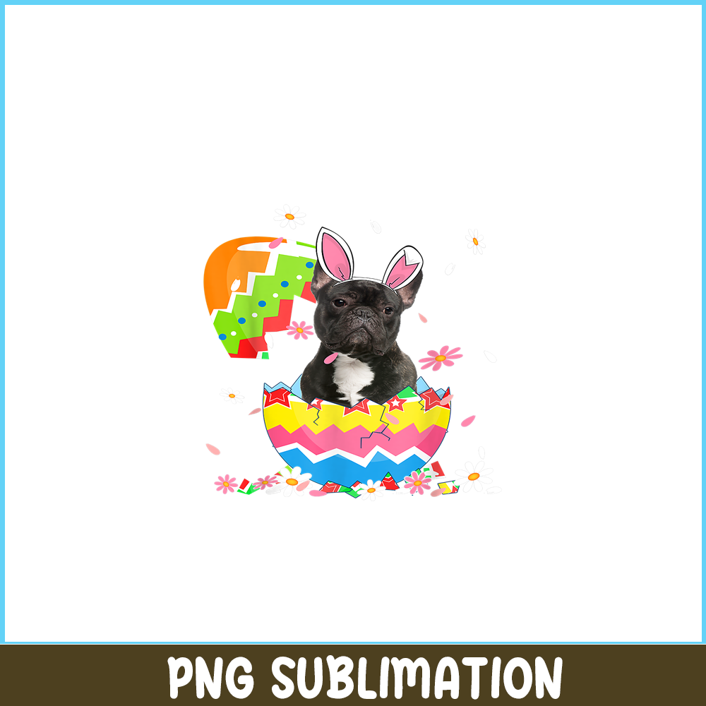 HL16102321-Cute French Bulldog Easter Day PNG, Bulldog Mascot PNG, Dog Lover PNG.png