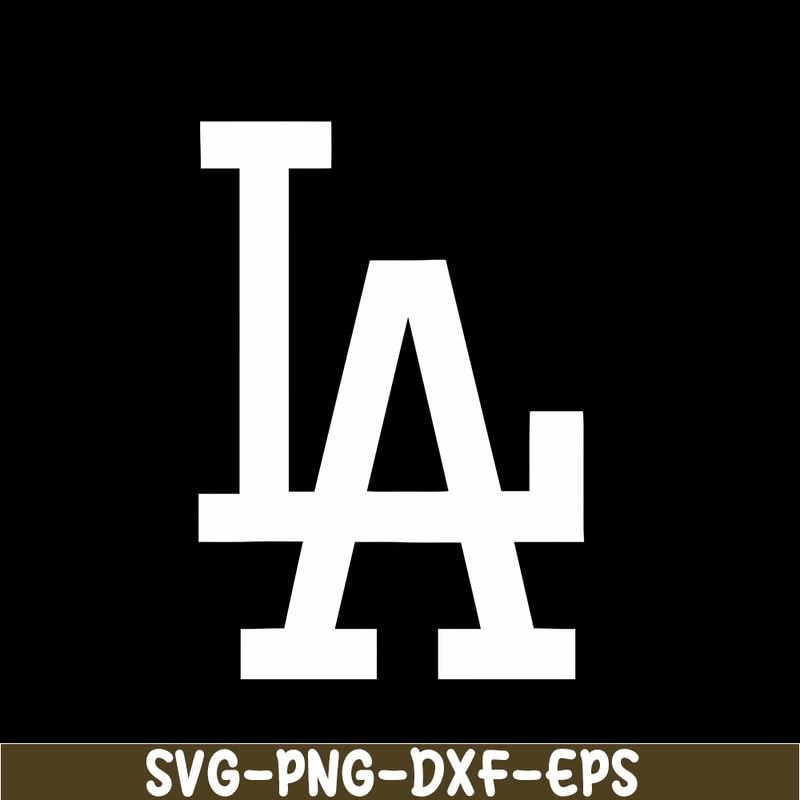 MLB011223123-LA The White Text SVG, Major League Baseball SVG, MLB Lovers SVG MLB011223123.png