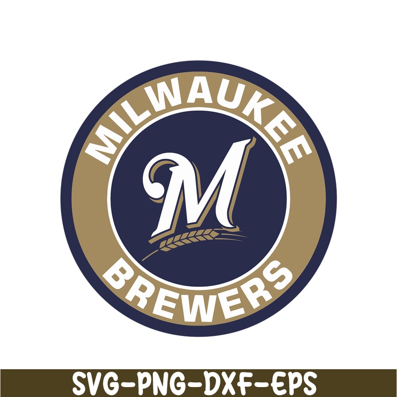 MLB011223151-Milwaukee Brewers Simple Logo SVG, Major League Baseball SVG, MLB Lovers SVG MLB011223151.png