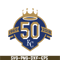 MLB01122394-KC Royals Black 50 Years Logo SVG, Major League Baseball SVG, MLB Lovers SVG MLB01122394.png
