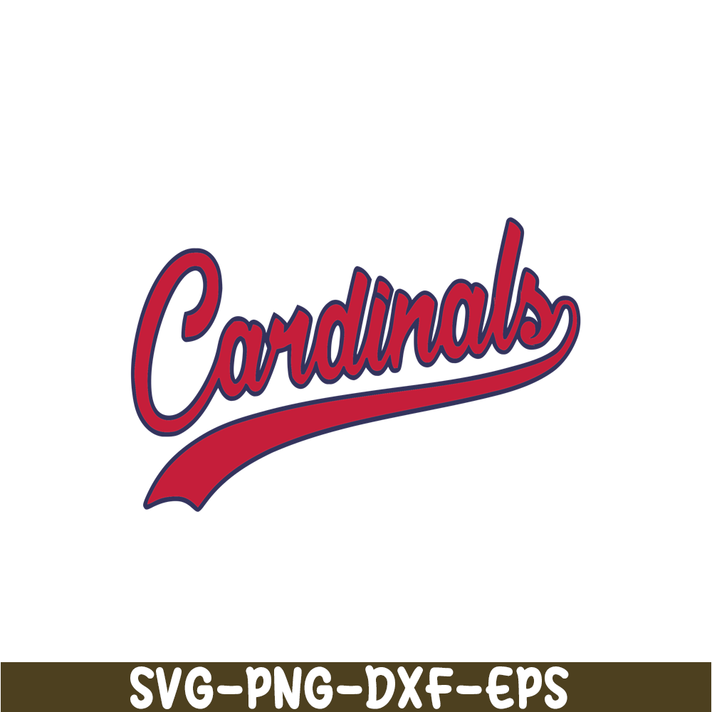 MLB2041223106-Cardinals Red Text SVG, Major League Baseball SVG, Baseball SVG MLB2041223106.png