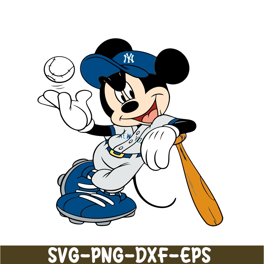 MLB204122336-Mickey Mouse NY Yankees SVG, Major League Baseball SVG, Baseball SVG MLB204122336.png