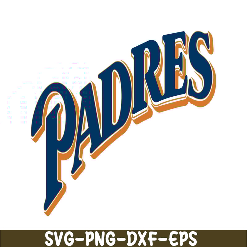 MLB204122379-San Diego Padres Blue And Orange Text SVG, Major League Baseball SVG, Baseball SVG MLB204122379.png