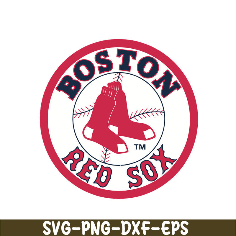 MLB30112345-Boston Red Sox Red White Logo SVG PNG DXF EPS AI, Major League Baseball SVG, MLB Lovers SVG MLB30112345.png